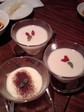 杏仁豆腐と杏仁ティラミス